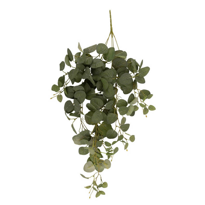 Present Time Artificial Plant Hanging Eucalyptus Large Leaves